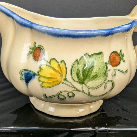 Vernon Ware By Metlox GIGI Handpainted Stoneware Creamer 679 Made in California - Picture 2 of 8